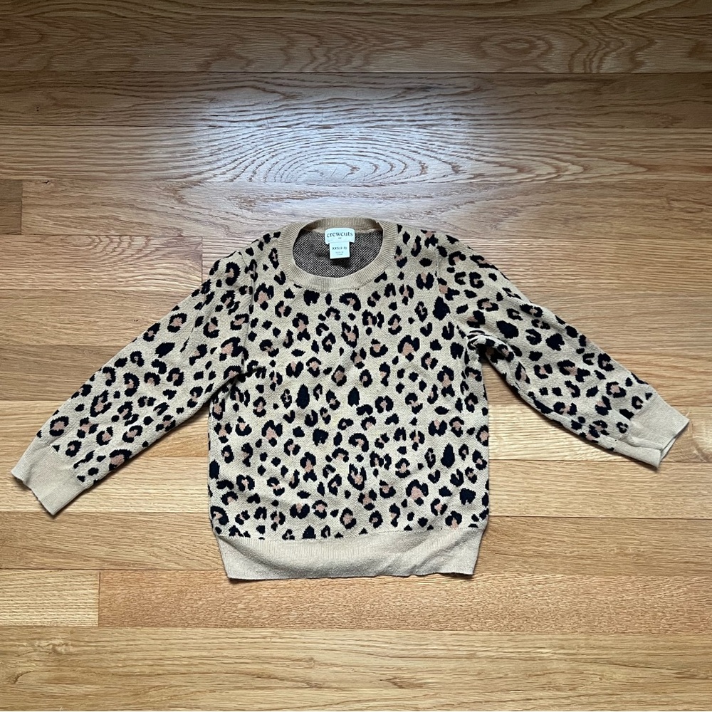 Crewcuts Animal Print Girls Sweater Size XXS (2-3T)